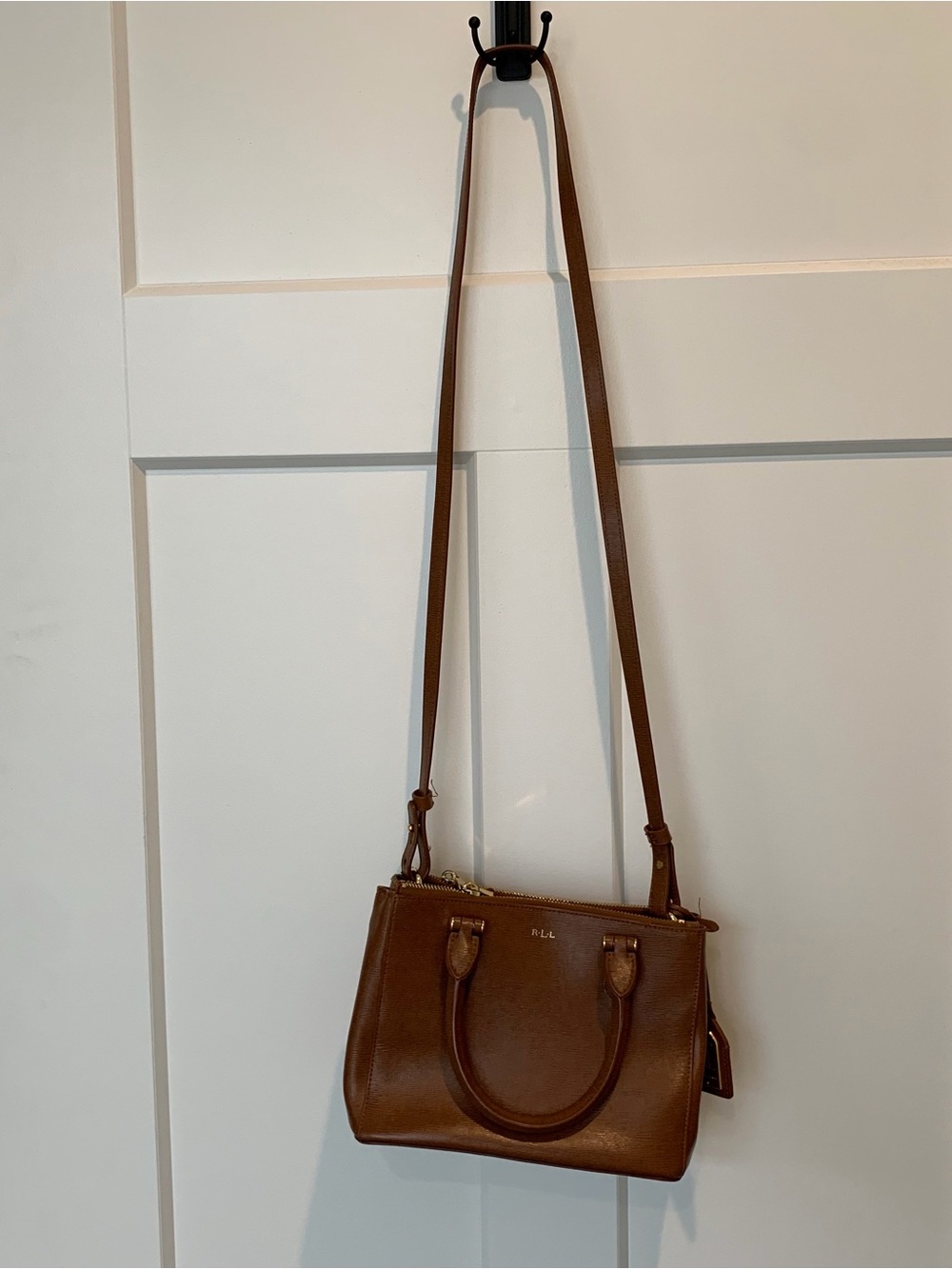 Ralph Lauren Mini Newbury double zip crossbody bag